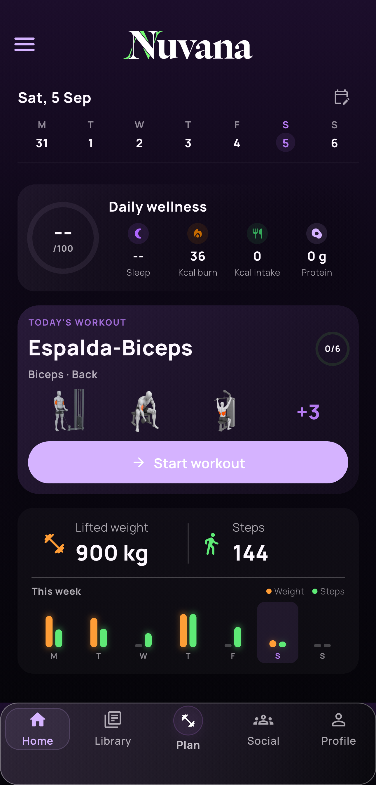 Seguimiento de atleta en Nuvana